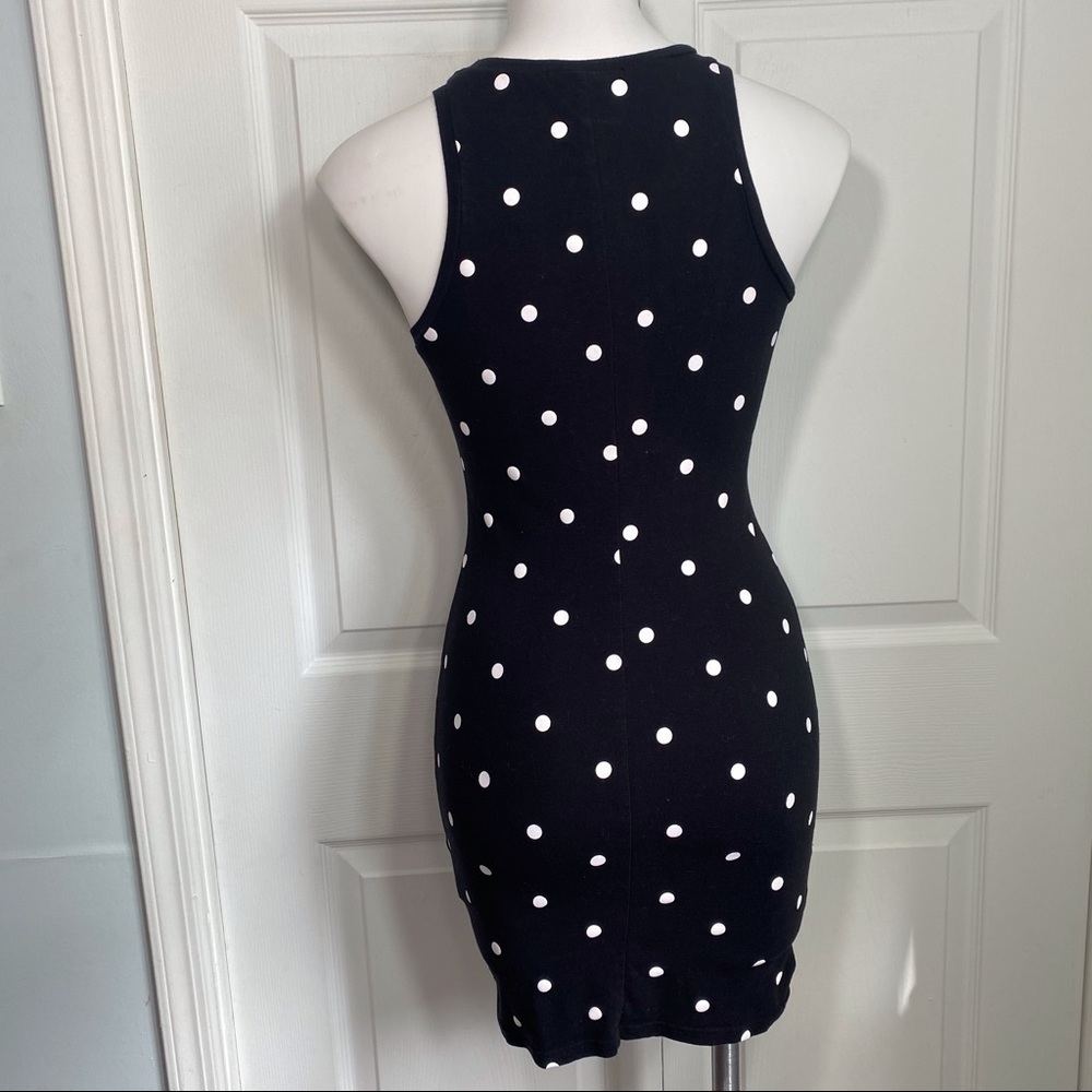 Derek Heart Polka-Dot Fitted Dress - Picture 6 of 8